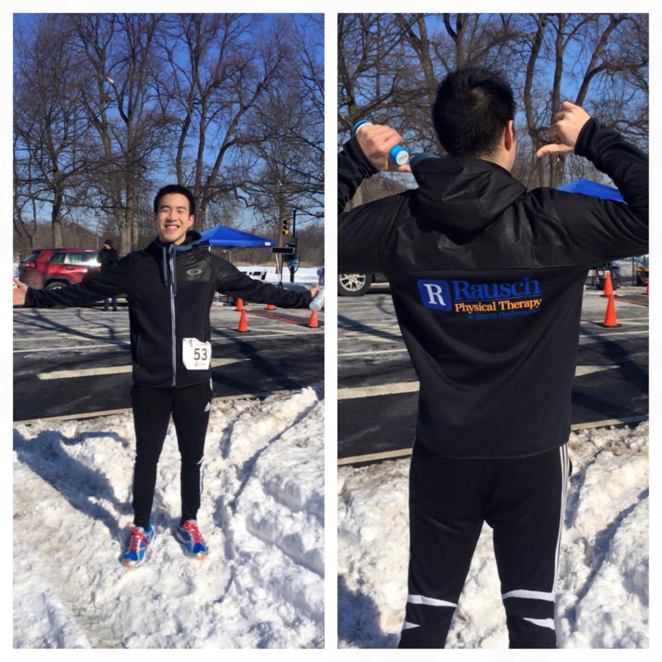 Justin: "Repping proper running mechanics and warmer weather all the way on the East Coast at the NYU Physical Therapy Annual 5k."